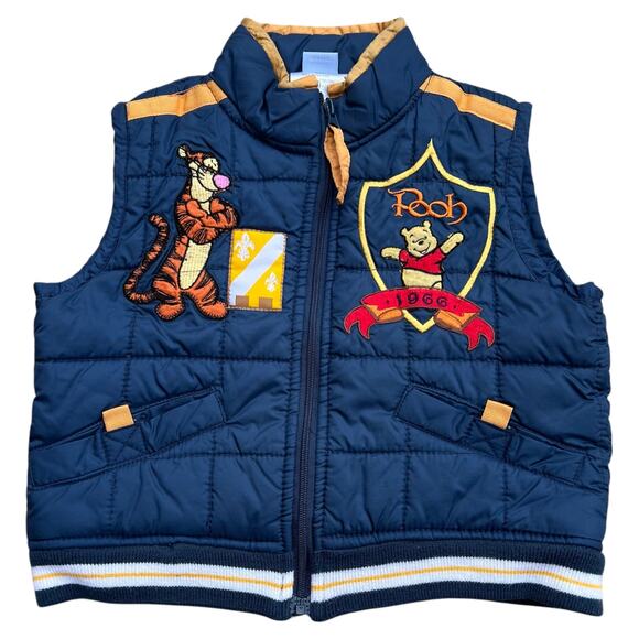 Disney Winnie the Pooh and Tigger Full-Zip Vest Baby Sz 12 Months - Picture 2 of 4